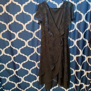 Torrid Teal Floral Wrap Dress